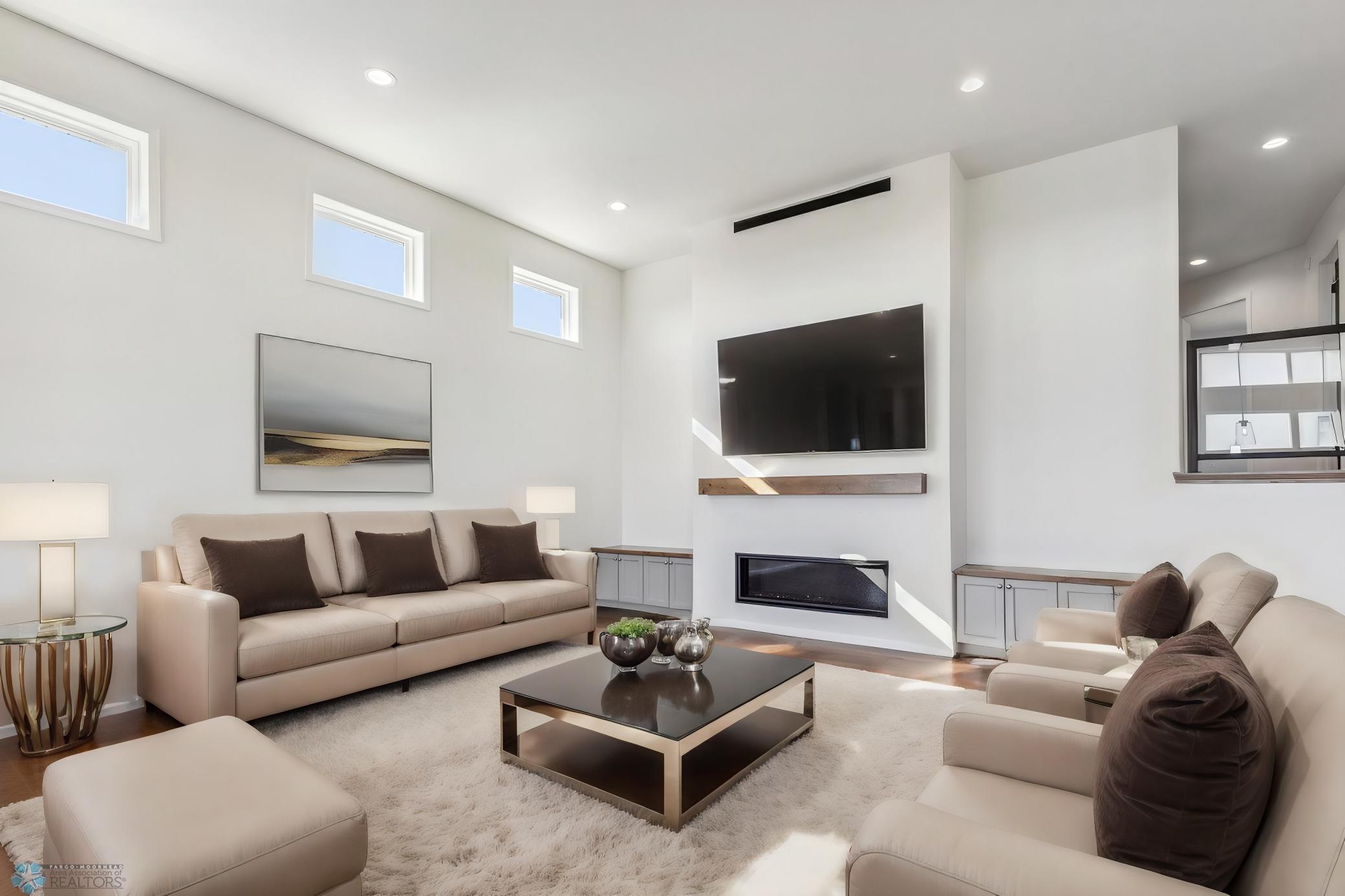Virtually Staged Living Room