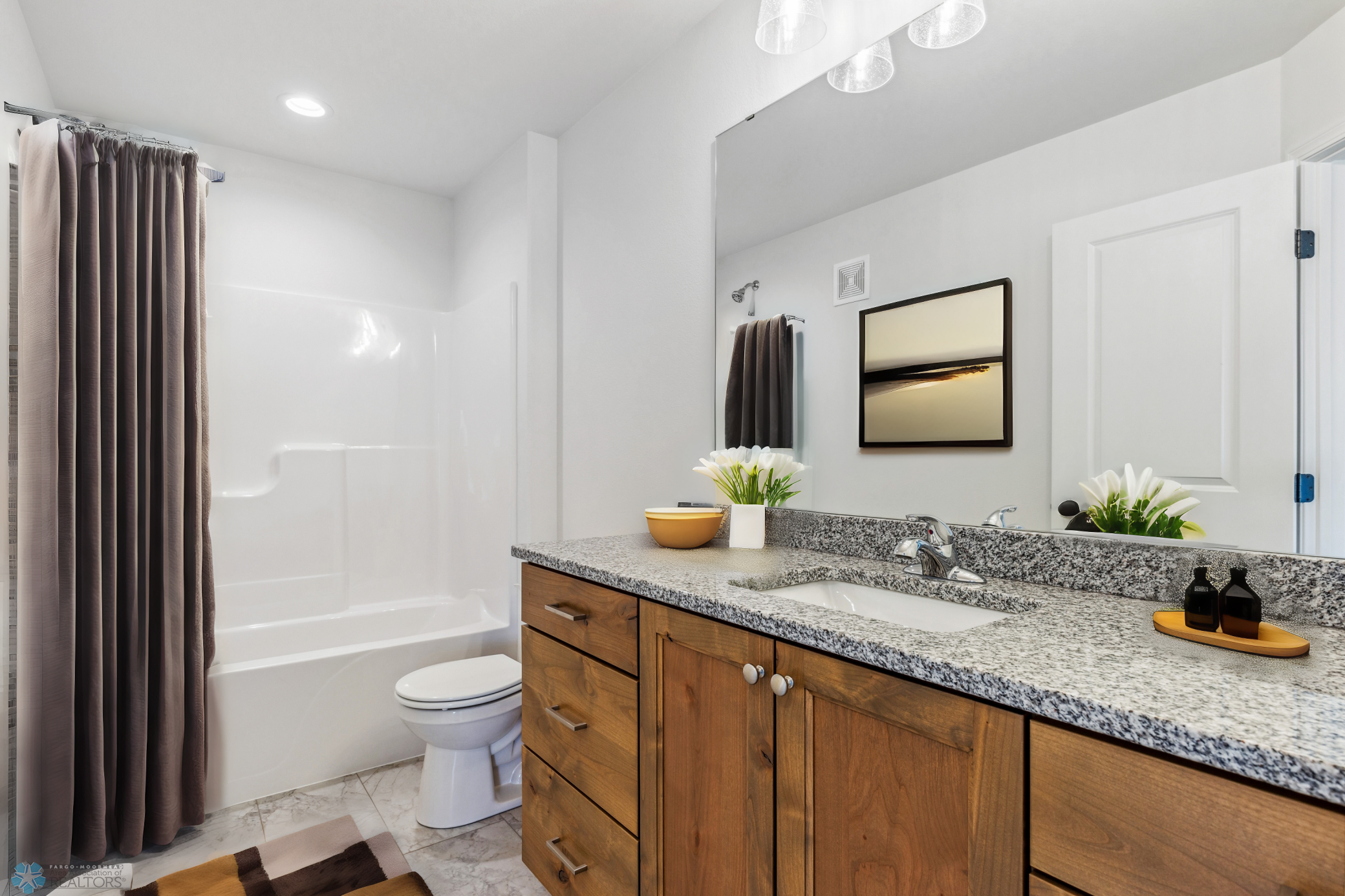 Virtually Staged Full Bathroom