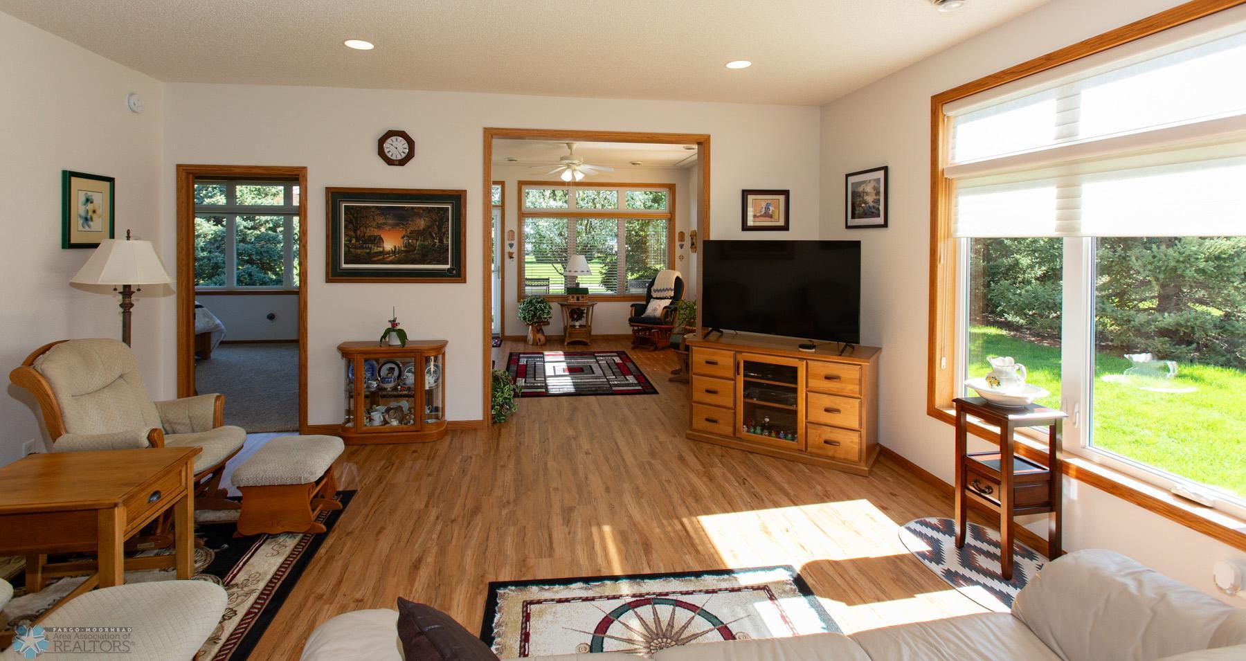 Living Room View to Sun Room