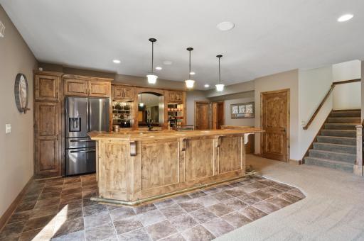 Incredible bar space in your lower level perfect for entertaining!