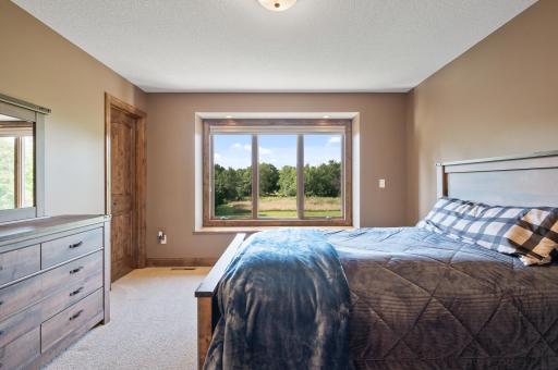 Upper level guest room. All the bedroom are large and have a fantastic amount of space