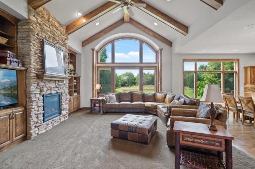 As soon as you enter the home you are hit with the amazing views of the property through the gorgeous windows throughout the home