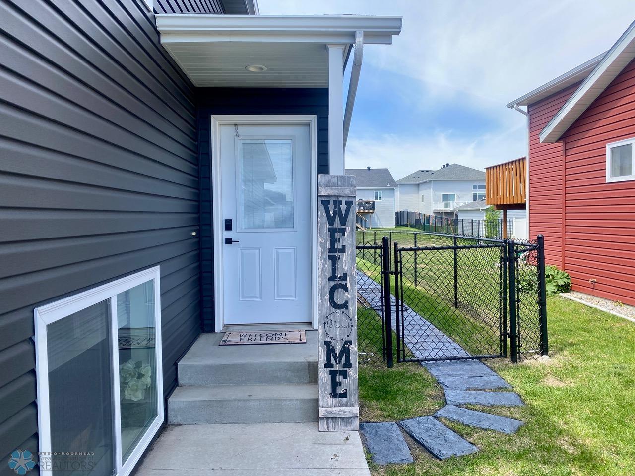 front step and path