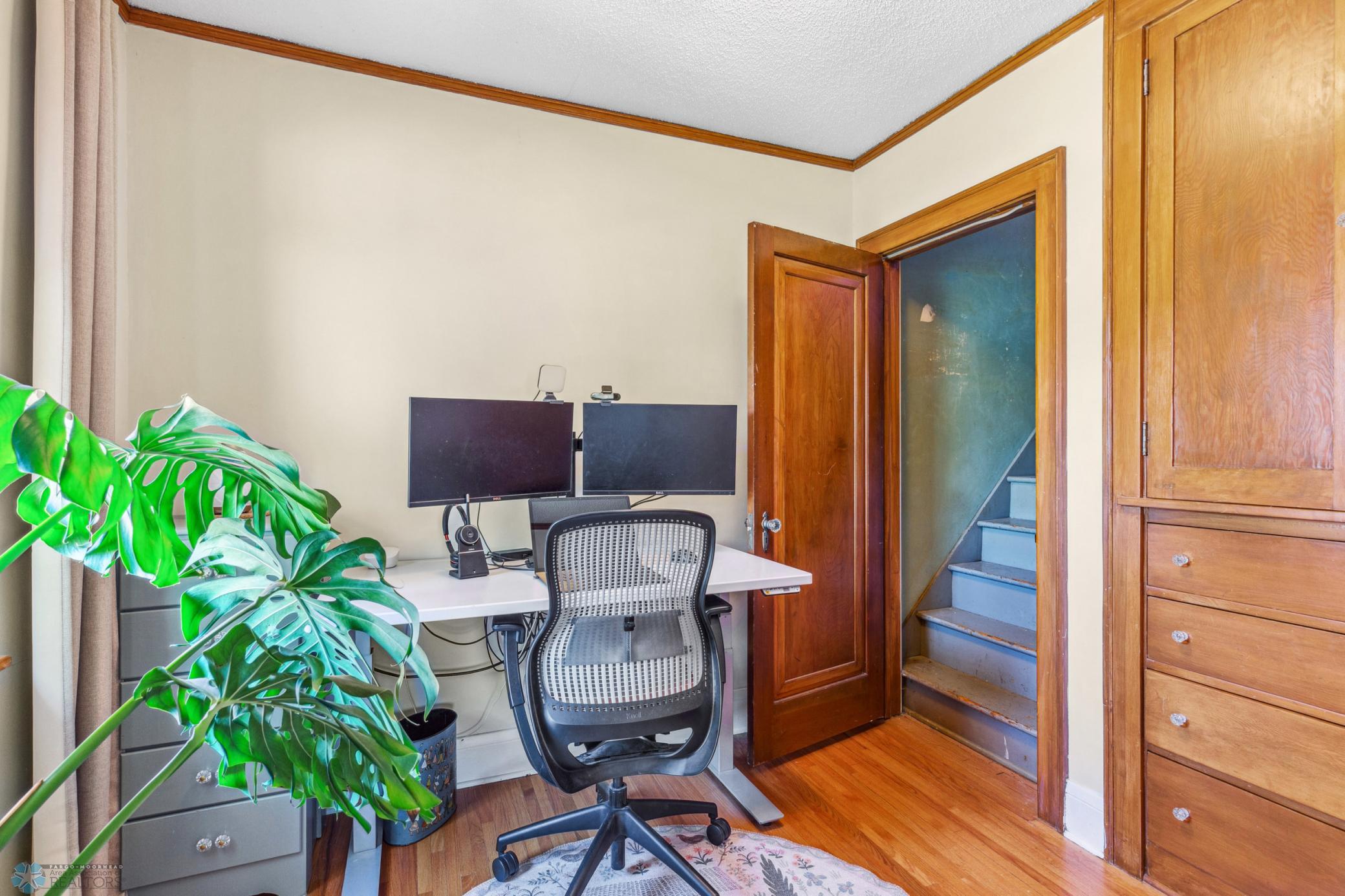 (28) Master Walk-In Closet:Used As Office w: Stairs to 3rd Fl.jpg