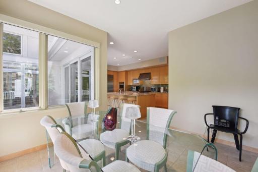 Informal dining/flex room located just off the kitchen