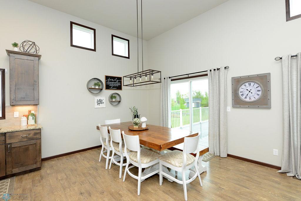 Spacious dining area