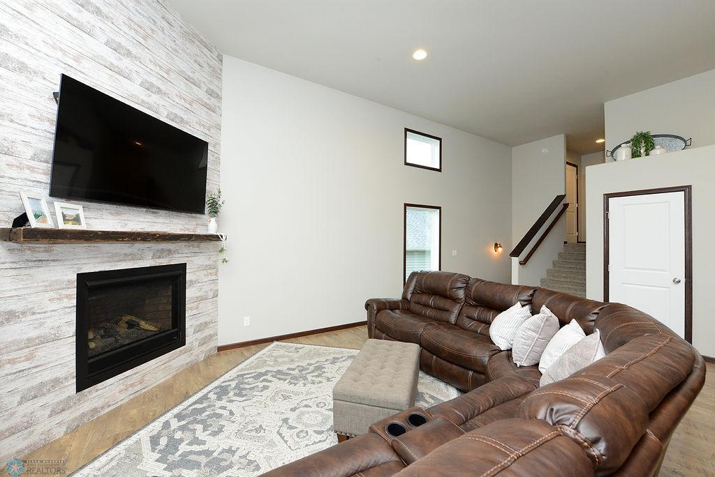 Beautiful gas fireplace