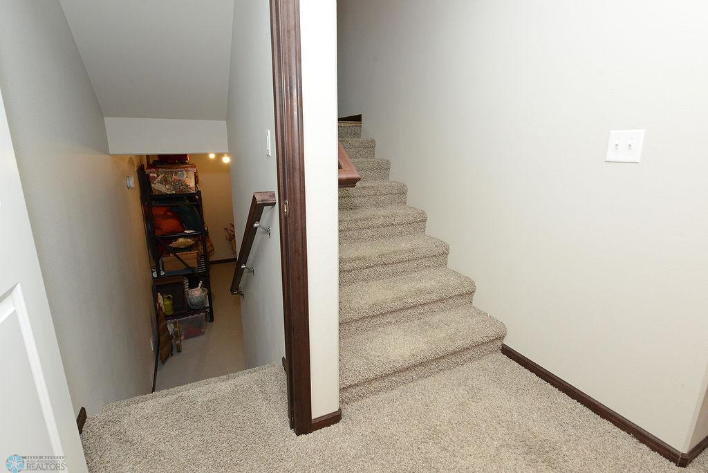 Lower level storage room