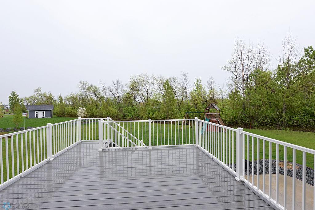 Large maintenance free deck w/beautiful view