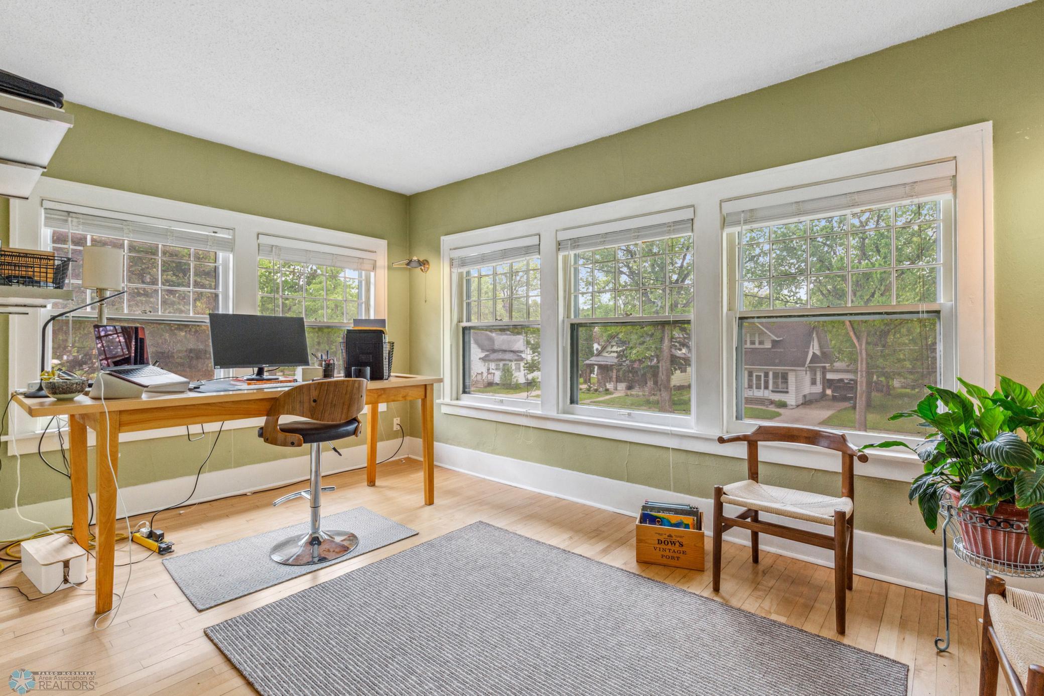 Sunroom on the 2nd floor - currently used as an office but the possibilities are ENDLESS!