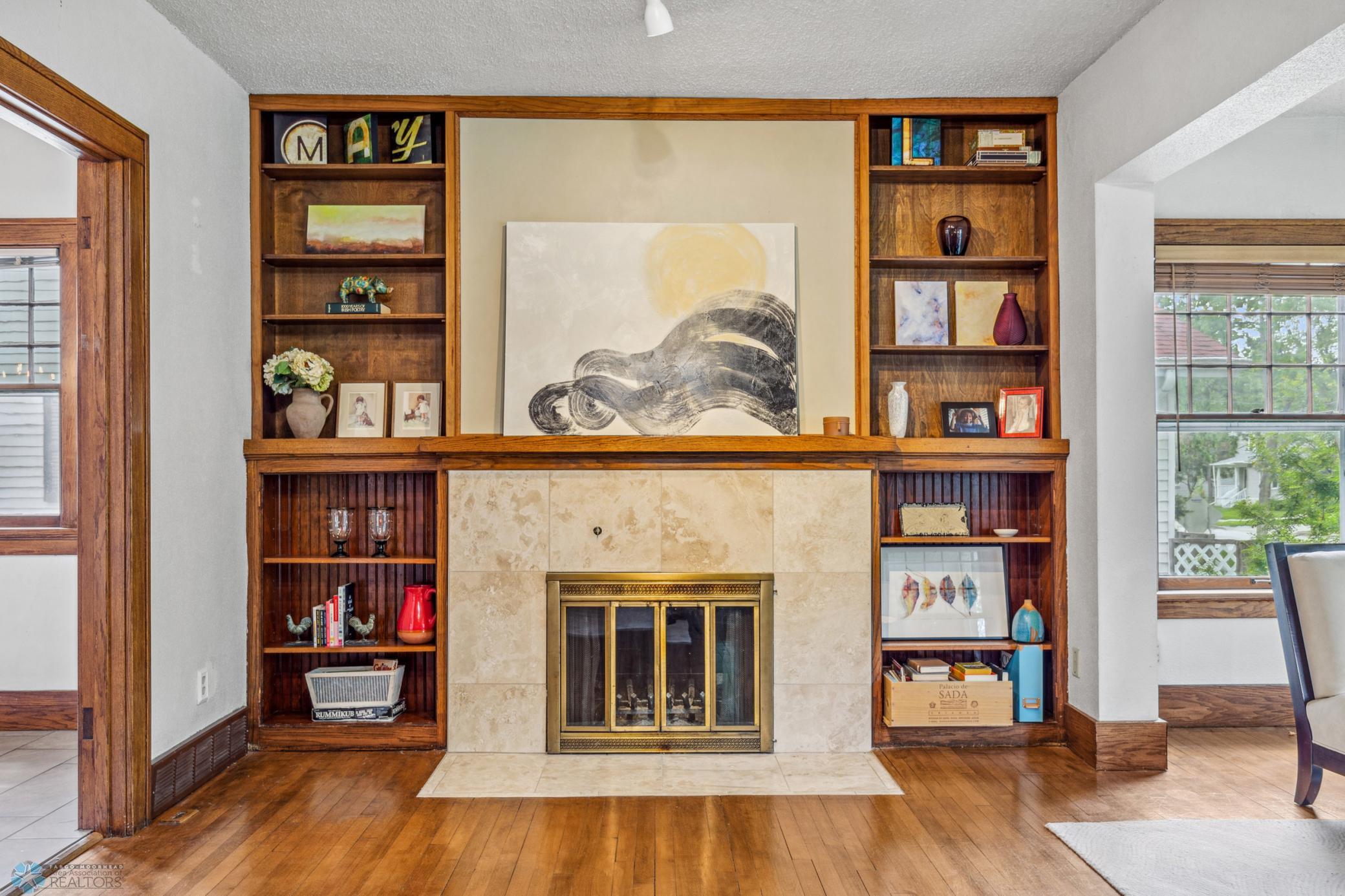 Fireplace - love the character of this house
