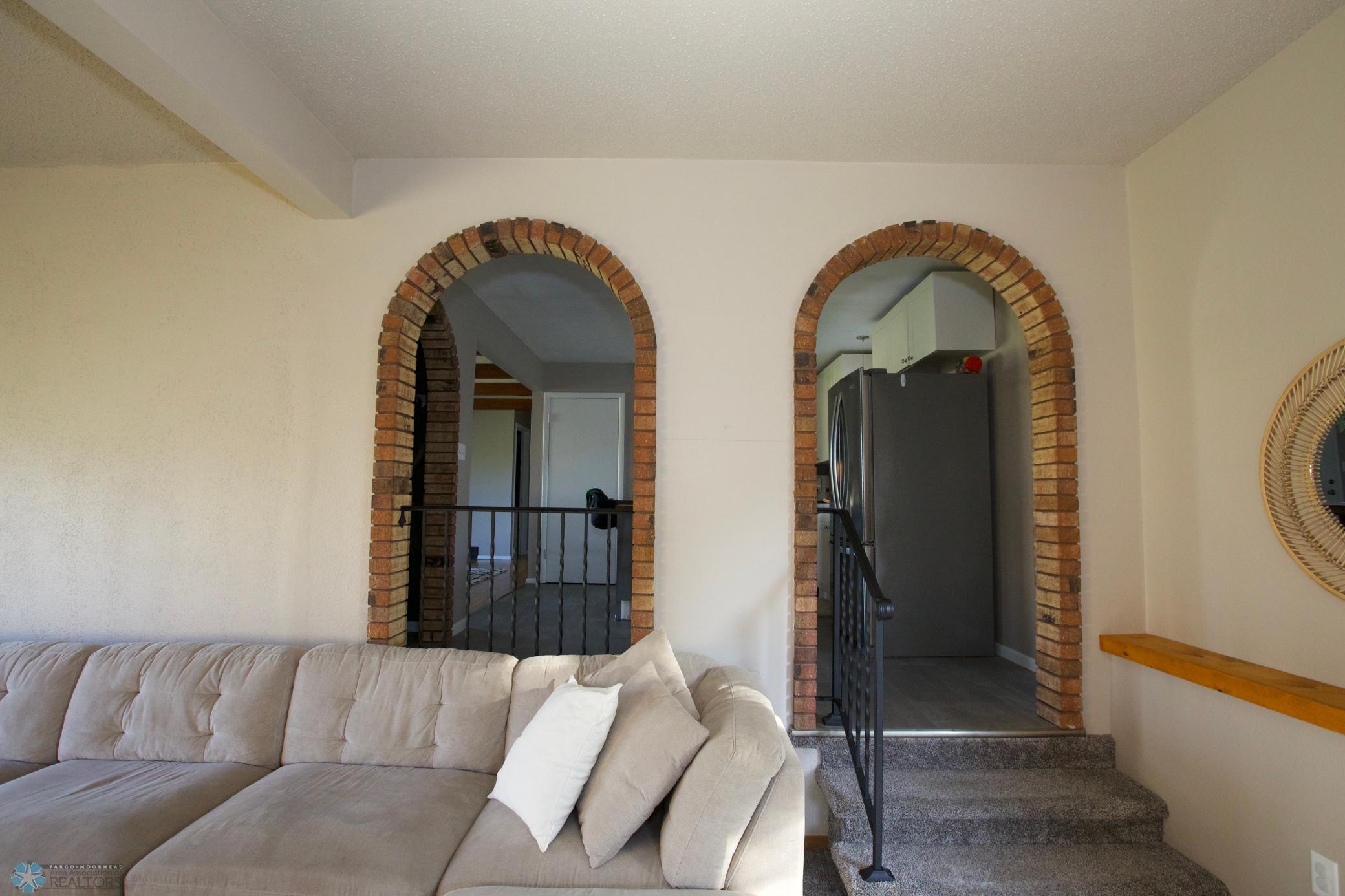 Living Room - Arches into Kitchen