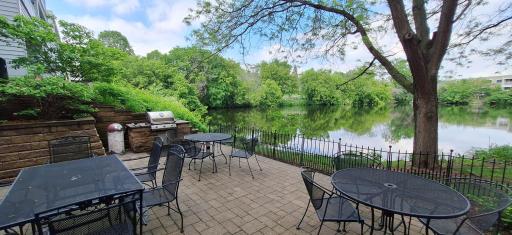 This incredible patio is a little oasis of nature. Grill some steaks with a few friends and watch the wildlife.