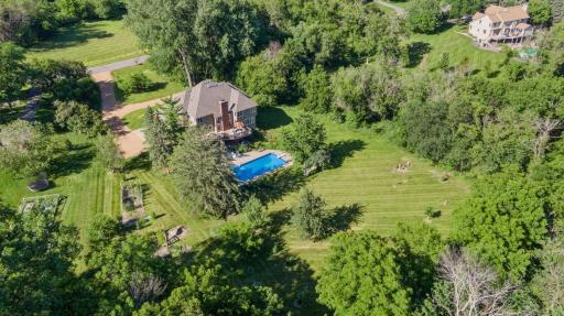 So much privacy for family enjoyment and pool parties.