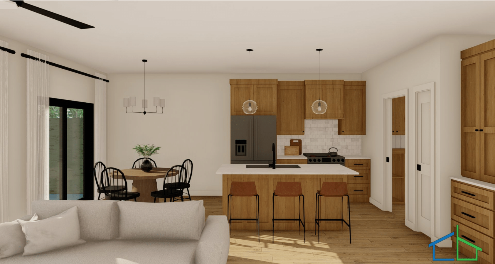 Dining Room and Kitchen