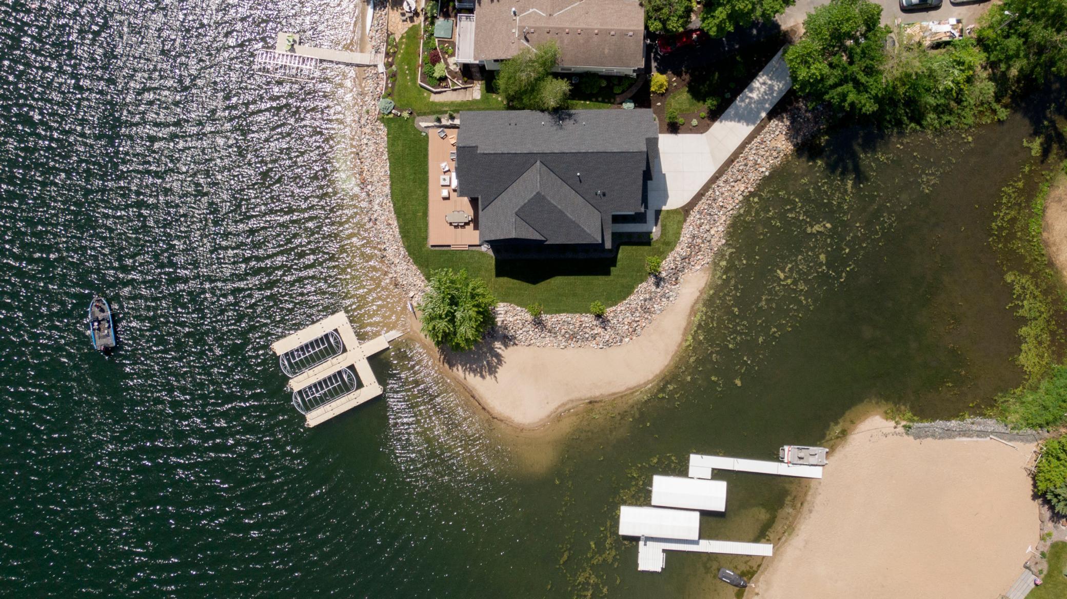 Aerial view of the 225' point