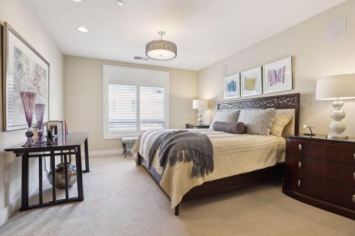 Retreat to the serenity of the primary suite