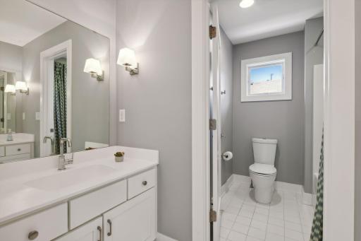 Jack and Jill full bath, with 2 separate vanities