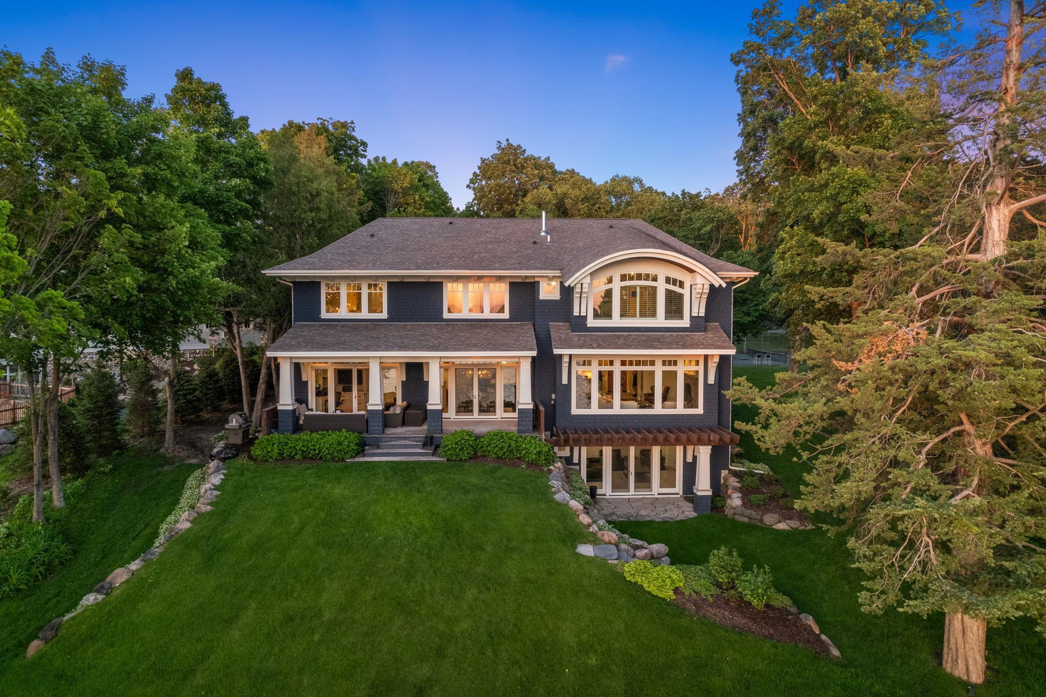 Walls of windows for enjoying lake views from the large windows!