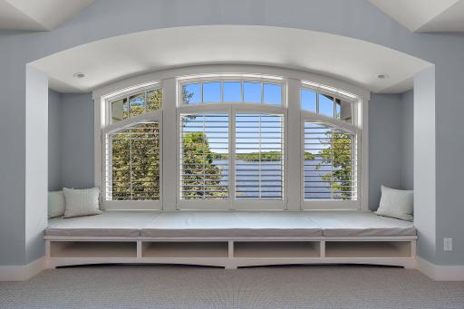 Stunning west facing views of Lake Minnetonka from the large primary suite!