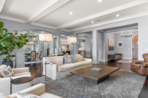 Open floor plan with lots of natural light and an entertainers dream!