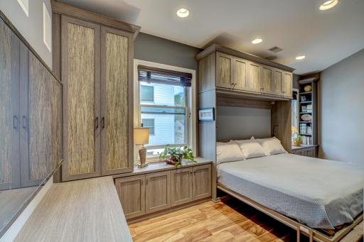 3rd Bedroom Murphy Bed pulled out. This room also has a subwoofer surround system