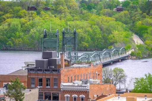 Veiw from veranda of the historic Stillwater Lift Bridge