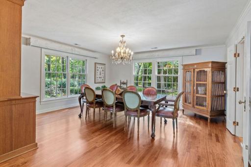 The formal dining room is a great space for family gatherings or entertaining.