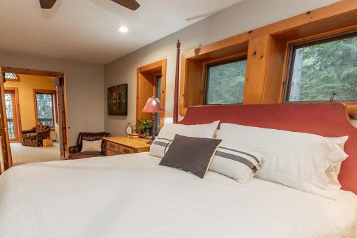Generous primary suite with walk-in closet