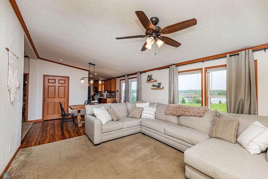 Living Room to Dining to Kitchen