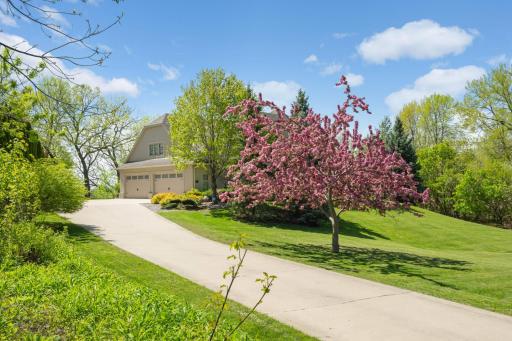 A beautiful drive to an even more stunning home!