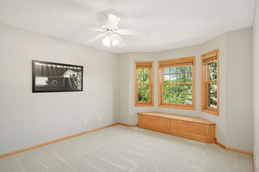 The upper level features three additional bedrooms.