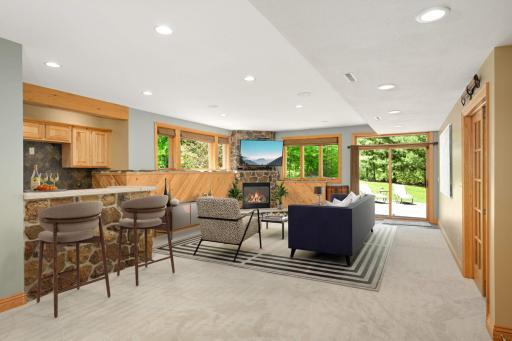 Virtually staged to illustrate how the space could be used.