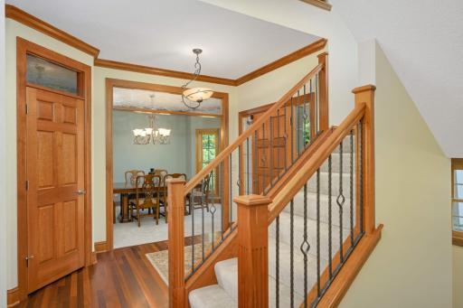 You will immediately notice the quality craftsmanship and detail of the Brazilian Cherry floors and millwork.