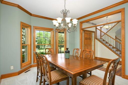 Located to the right of the foyer is this gorgeous formal dining area.