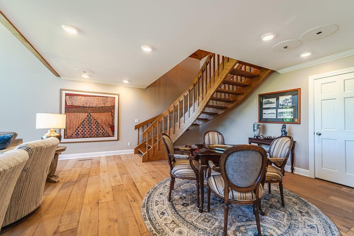 Beautiful Wood Staircase to Loft