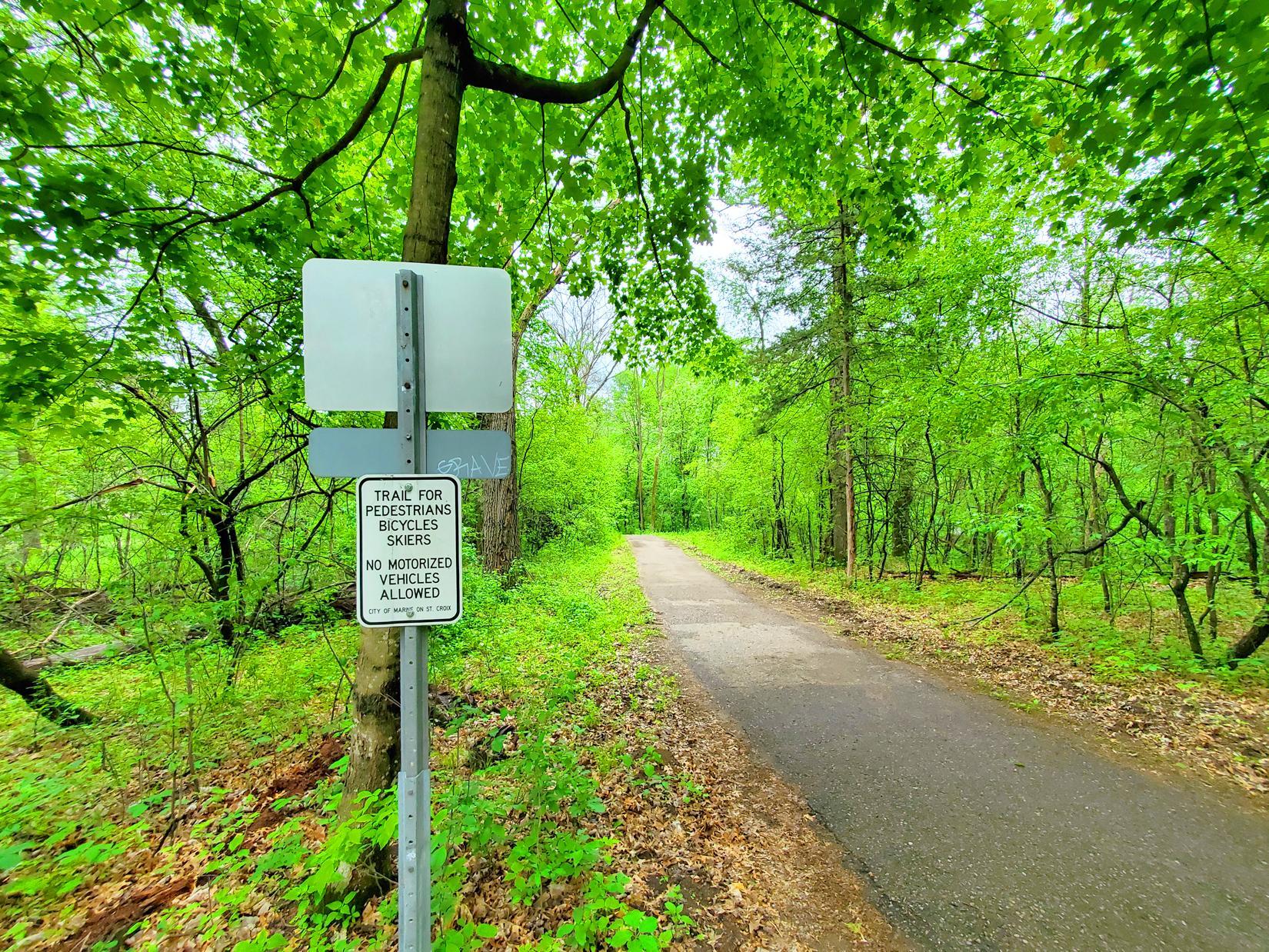 Bike, walking and skiing trails go into downtown Marine and up to William O'Brien state park