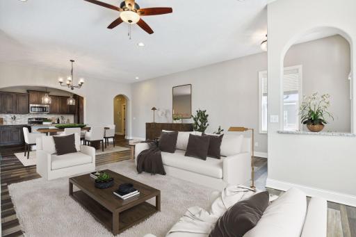 Open floor plan allows for enjoyable entertaining as well as everyday living