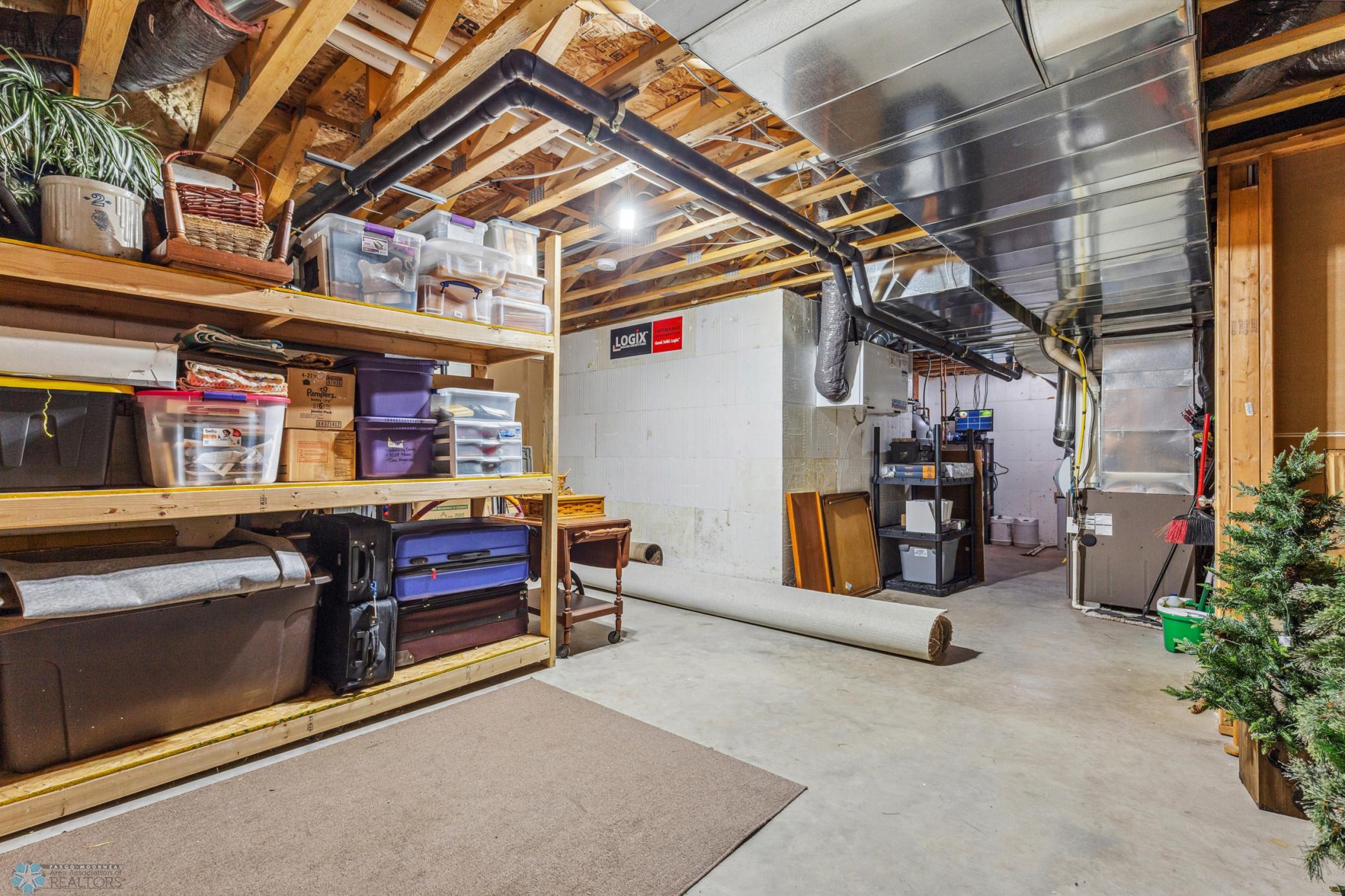 Incredible storage. This home has an Insulated Concrete Forms (ICF) foundation and highly-efficient floor heat via geotherm. Also: air-to-air exchanger, water softener, R/O system and XL water heater.