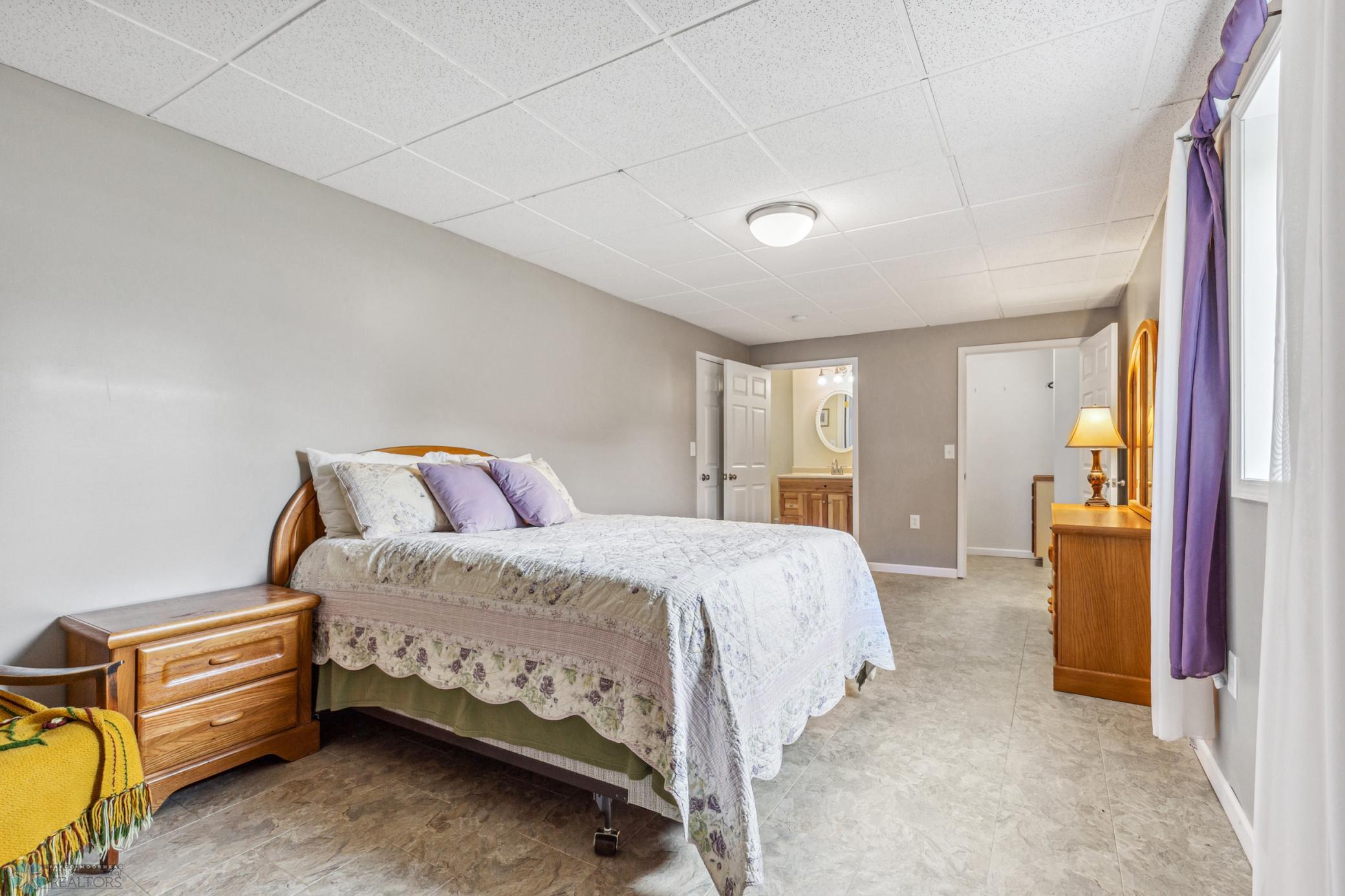 Basement Bedroom with Hollywood bath.