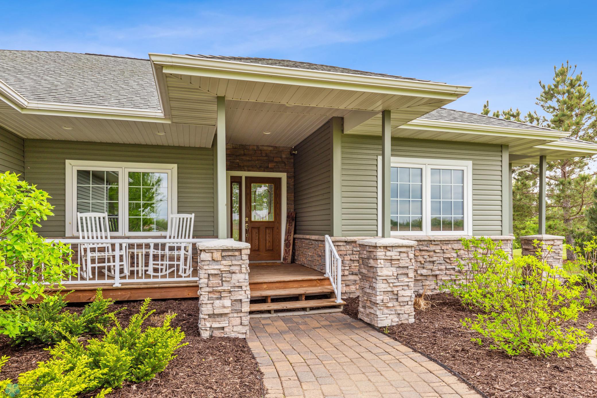 Welcoming front porch