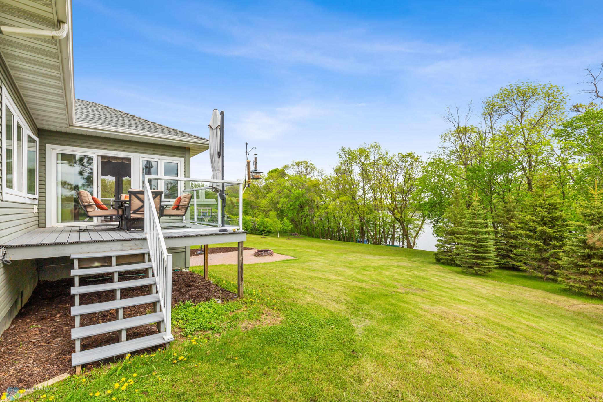 Large back yard