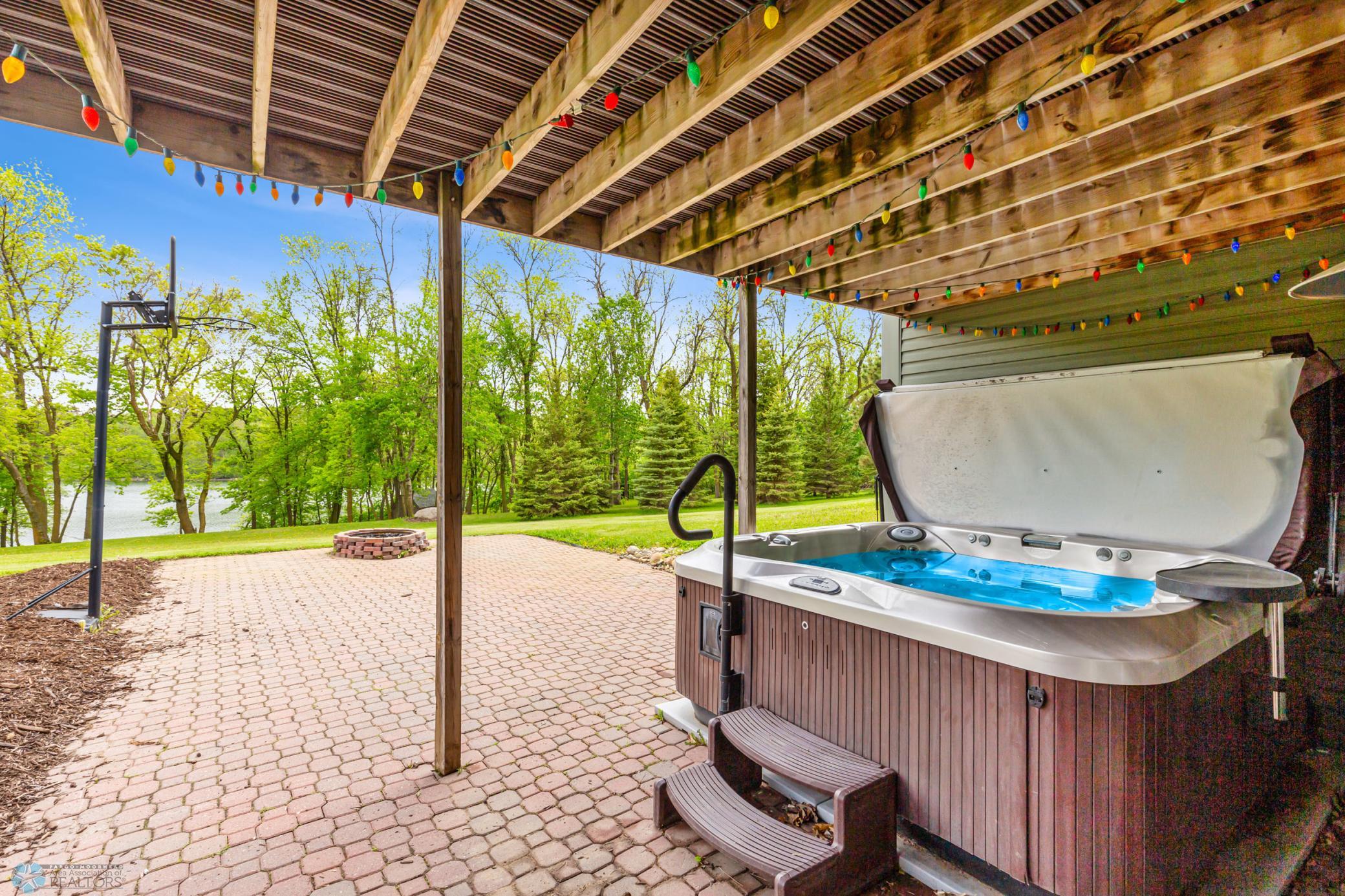 Patio - Imagine soaking in the hot tub here!