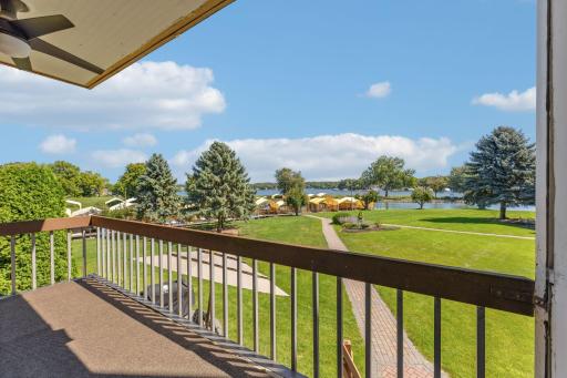 Enjoy this spectacular view of Lake Minnetonka from your private deck!
