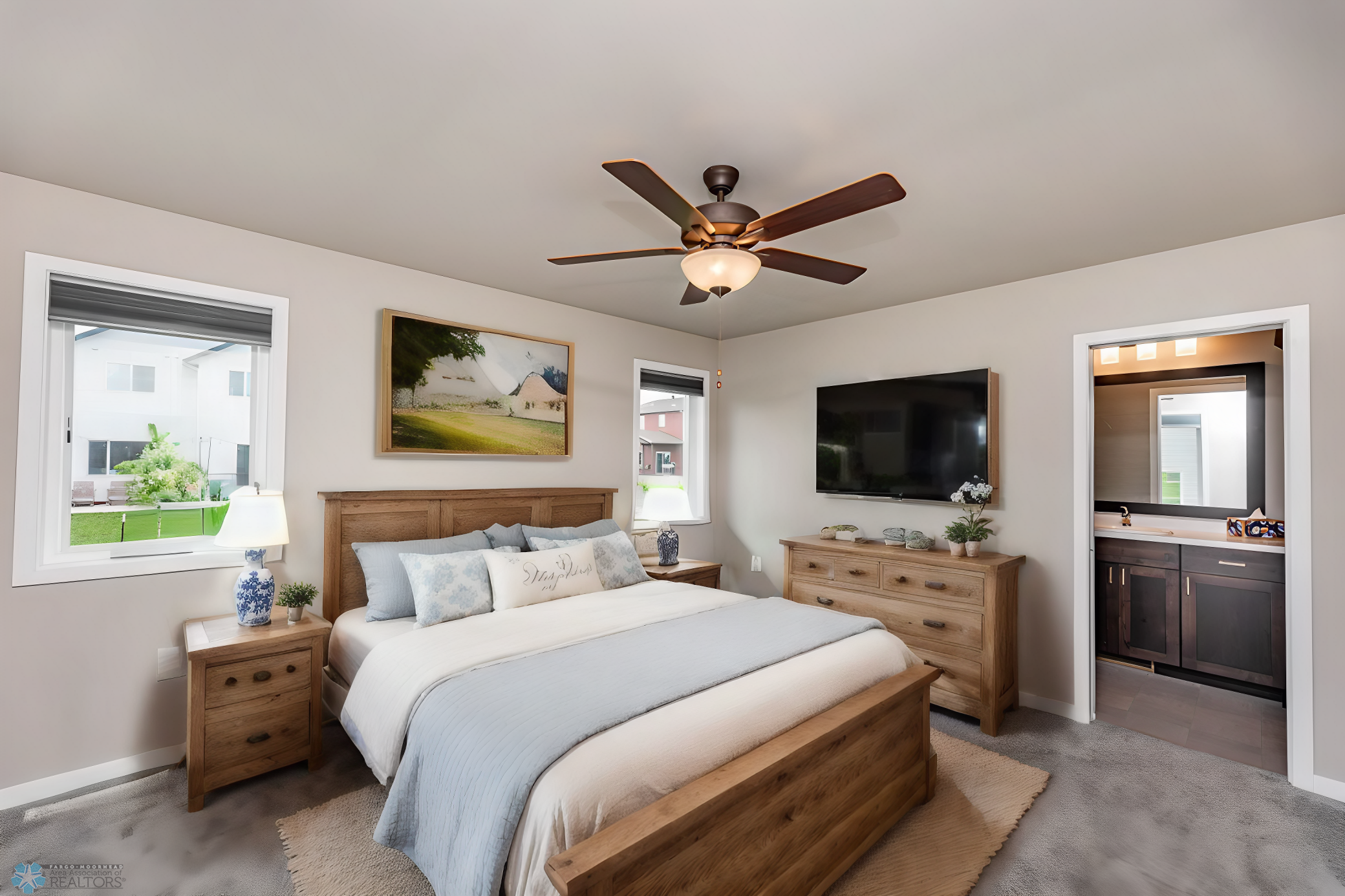 Primary Bedroom - Digitally Staged