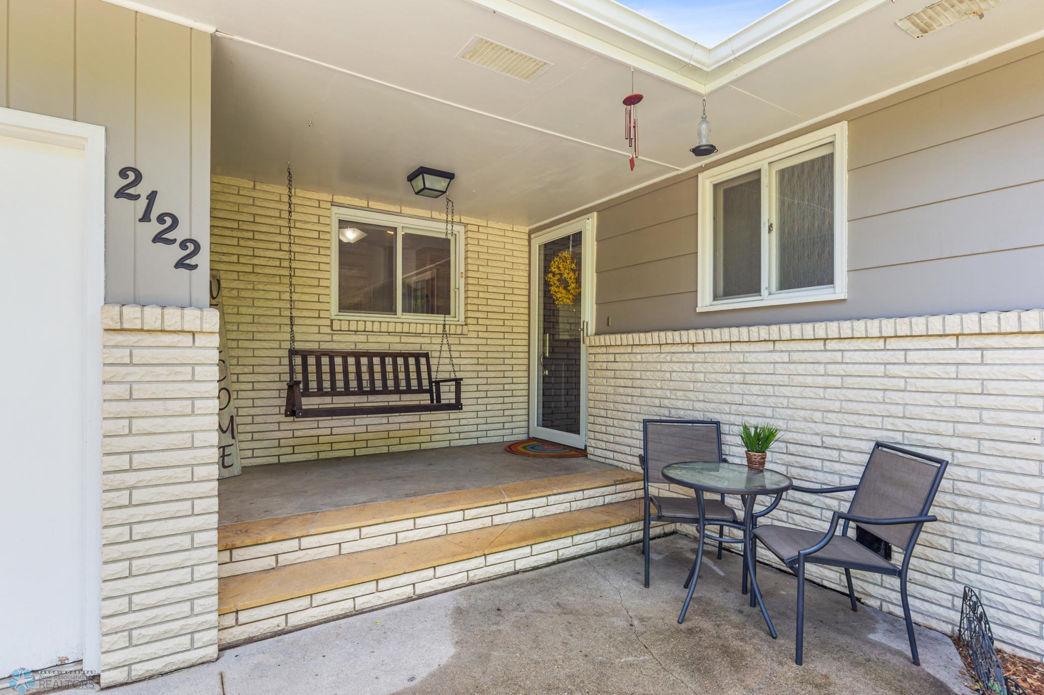 welcoming front porch