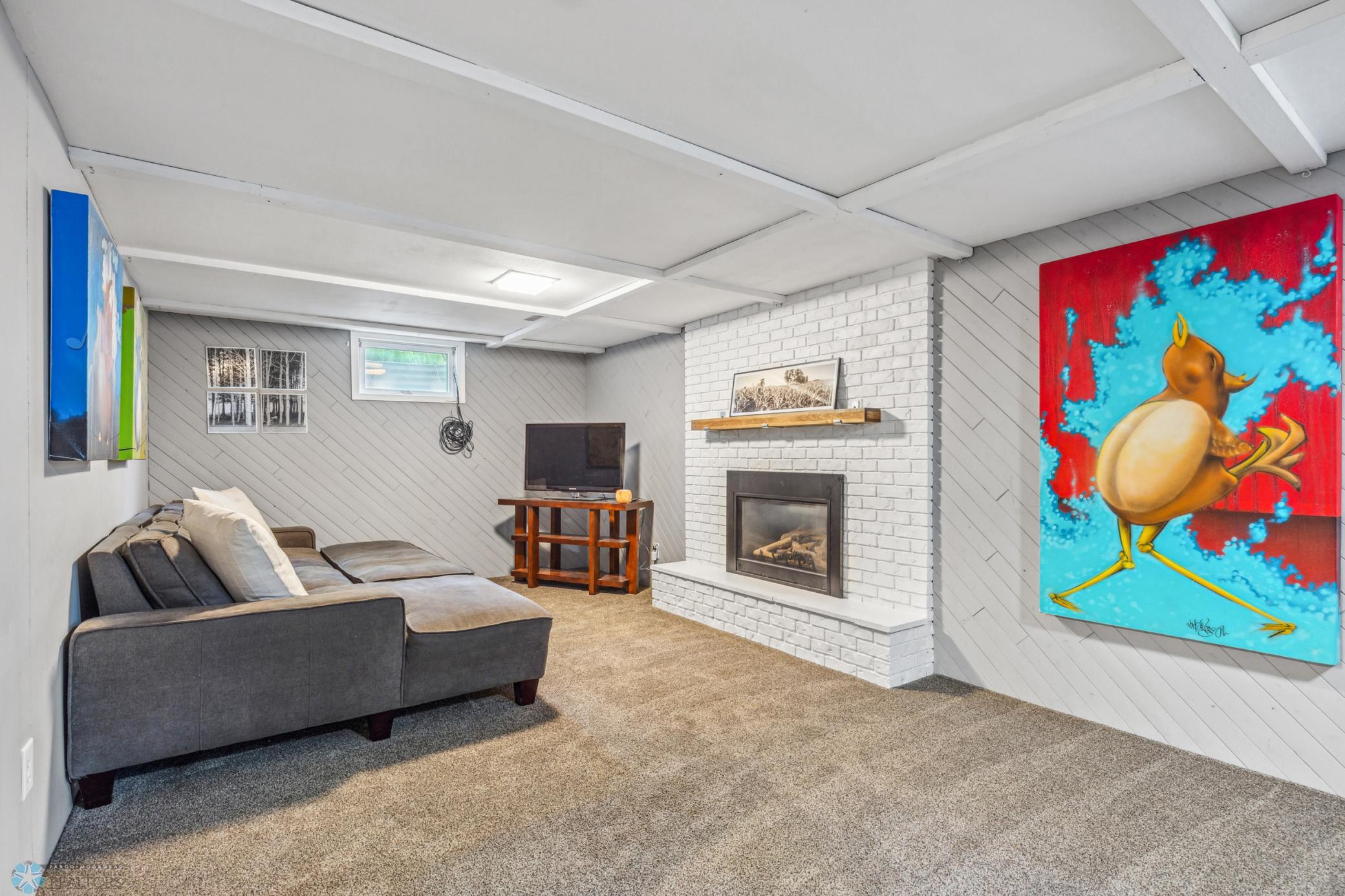 Family Room- gas fireplace