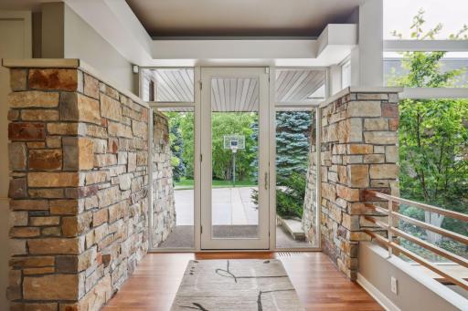 Front foyer sets the tone for this amazing home