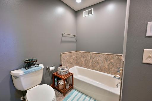 Primary bathroom with separate tub / shower