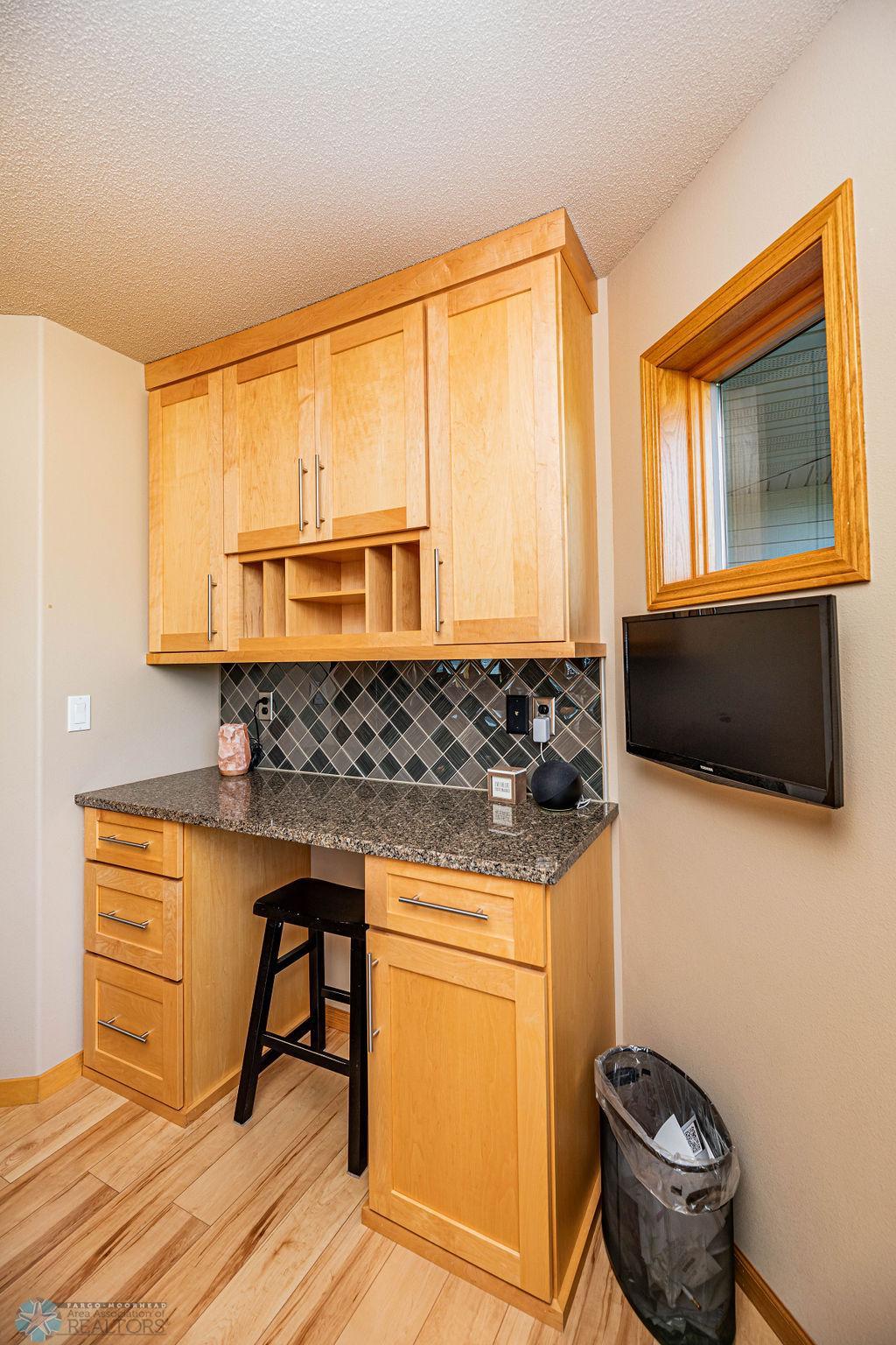 Desk in Kitchen Area